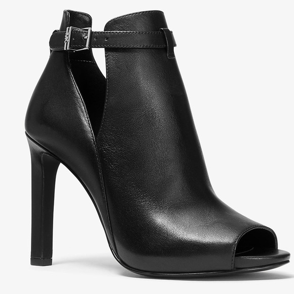 Michael Kors | Lawson Leather Open-Toe Ankle Boot - Picture 1 of 3